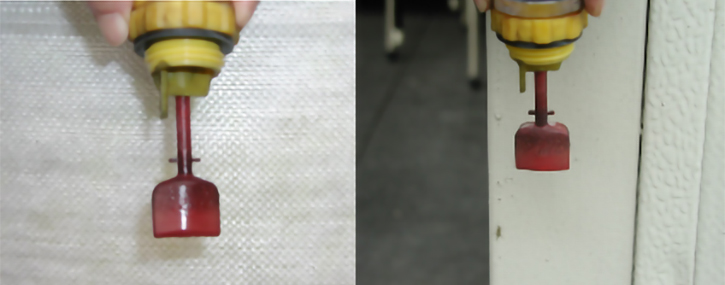 鉛バッテリーの水垢弊害